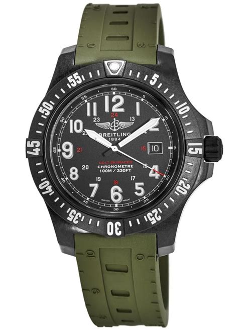 Colt Skyracer Breitlight Army Green Rubber Men's Watch 